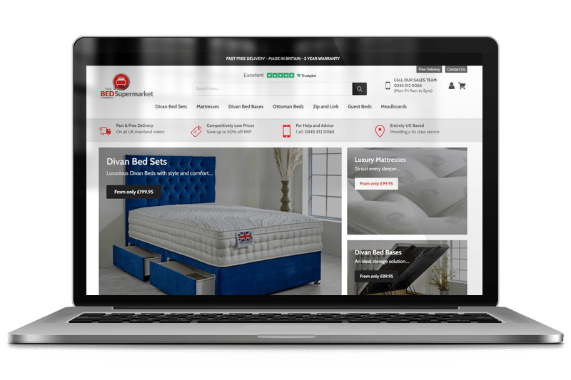 Bed Supermarket Case Study Screenshot