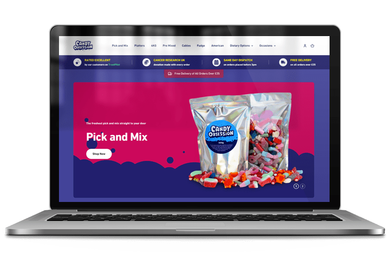 Candy Obsession Case Study Screenshot